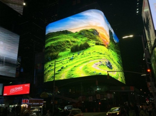 จอแสดงผล LED ผนังวิดีโอ LED กลางแจ้งที่กำหนดเองได้ ตู้อลูมิเนียมคาสติ้ง