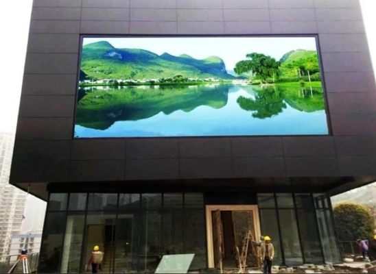 HD Full Color P4 จอแสดงผล LED ที่ปรับแต่งได้กำแพงวิดีโอ LED กลางแจ้ง